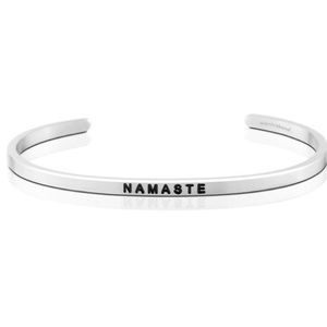 MantraBand ‘Namaste’ Bracelet in Silver